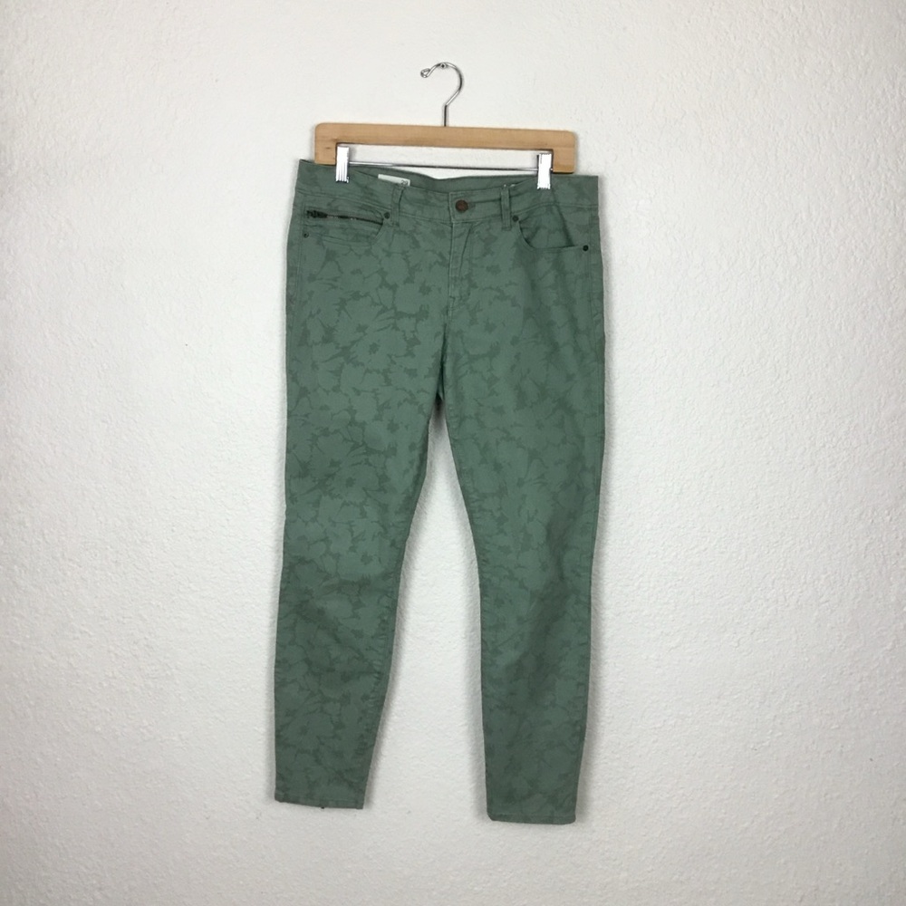 Gap Womens Jeans Size 29 Green Como Cotton Ankle Stretch Pants Leggings …